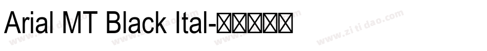 Arial MT Black Ital字体转换